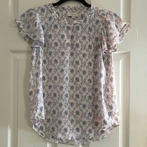Loft Floral Blouse Petite